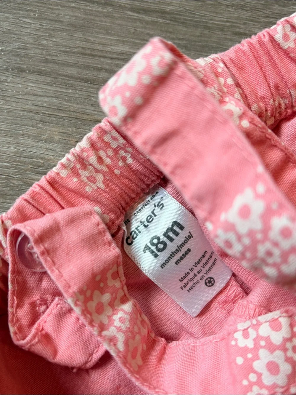 Carter's baby girls floral print overall dress